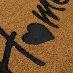 JVL Home Rubber Embossed PVC Coir Doormat 40 x 60cm - Brown - JVL Homewares - Wilko - thumbnail 5