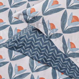 Scion Tulip Trellis Super King Size Navy Duvet Set - Wilko - thumbnail 6