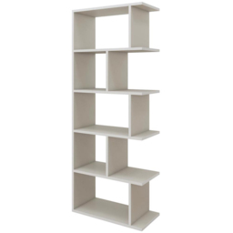 FWStyle Tapi 5 Tier Sandstone Bookcase - Size: 158.8 x 61.8 x 29cm - Cream - Wilko - thumbnail 3