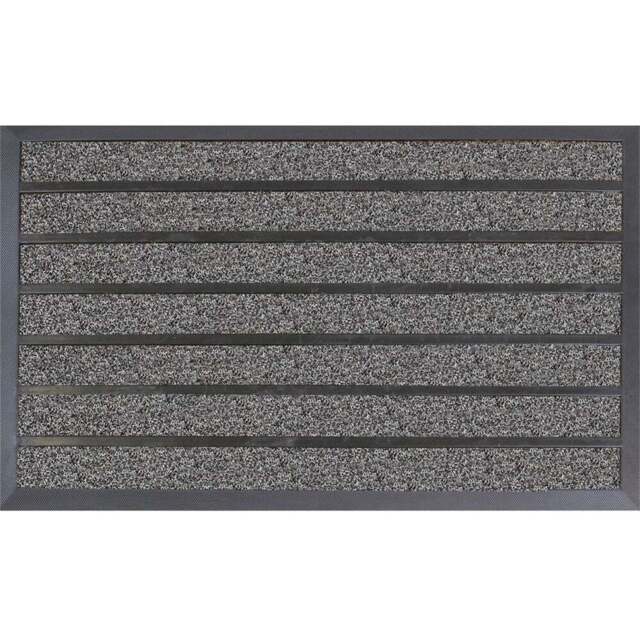JVL Dirt Stopper Pro Grey Scraper Door Mat 45 x 75cm - JVL Homewares - Wilko - image 1