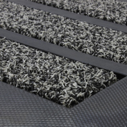 JVL Dirt Stopper Pro Grey Scraper Door Mat 45 x 75cm - JVL Homewares - Wilko - thumbnail 6