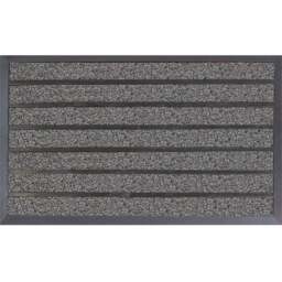 JVL Dirt Stopper Pro Grey Scraper Door Mat 45 x 75cm - JVL Homewares - Wilko - thumbnail 1