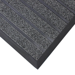 JVL Dirt Stopper Pro Grey Scraper Door Mat 45 x 75cm - JVL Homewares - Wilko - thumbnail 5