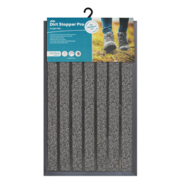 JVL Dirt Stopper Pro Grey Scraper Door Mat 45 x 75cm - JVL Homewares - Wilko - thumbnail 4