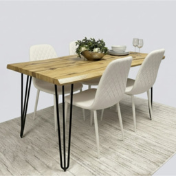 Kosy Koala 4 Seater Gem Pattern Dining Set Cream - Brown - Wilko - thumbnail 5