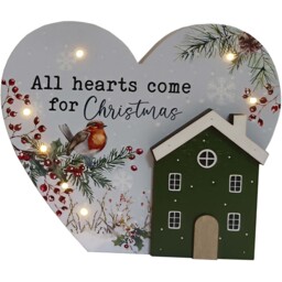 Christmas Sentimental LED Plaque Multicolour - Sleigh Bells Ring - Wilko - thumbnail 4