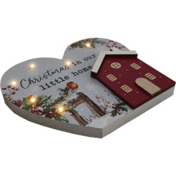 Christmas Sentimental LED Plaque Multicolour - Sleigh Bells Ring - Wilko - thumbnail 5