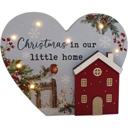 Christmas Sentimental LED Plaque Multicolour - Sleigh Bells Ring - Wilko - thumbnail 3