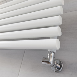 Terma Rolo Towel 2002BTU White Heated Towel Rail 590 x 900mm - Size: 59 x 90 x 12.7cm - Wilko - thumbnail 7