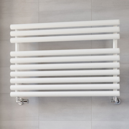 Terma Rolo Towel 2002BTU White Heated Towel Rail 590 x 900mm - Size: 59 x 90 x 12.7cm - Wilko - thumbnail 3