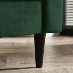 Furniturebox Josie 3 Seater Emerald Green Velvet Sofa - Wilko - thumbnail 4
