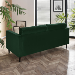 Furniturebox Josie 3 Seater Emerald Green Velvet Sofa - Wilko - thumbnail 5