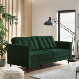 Furniturebox Josie 3 Seater Emerald Green Velvet Sofa - Wilko - thumbnail 6