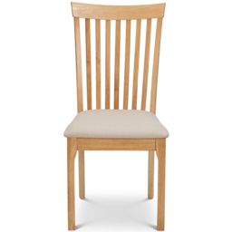 Julian Bowen Ibsen Set of 2 Light Oak Dining Chair - Wood - Wilko - thumbnail 5