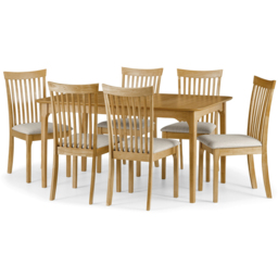 Julian Bowen Ibsen Set of 2 Light Oak Dining Chair - Wood - Wilko - thumbnail 6