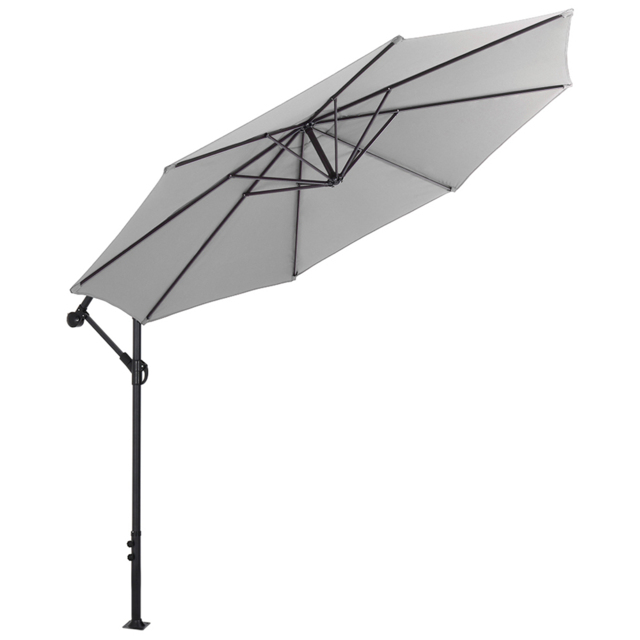 Living and Home Light Grey Garden Cantilever Parasol 3m - Size: 260 x 300 x 300cm - Wilko - image 1
