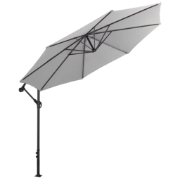 Living and Home Light Grey Garden Cantilever Parasol 3m - Size: 260 x 300 x 300cm - Wilko - thumbnail 1