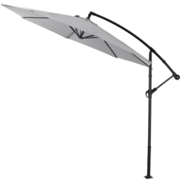 Living and Home Light Grey Garden Cantilever Parasol 3m - Size: 260 x 300 x 300cm - Wilko - thumbnail 4