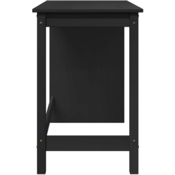 vidaXL Minimalist Compact Pine Wood Desk Black - Size: 75 x 112 x 50cm - Wilko - thumbnail 6