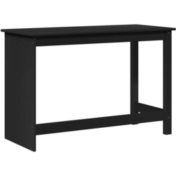 vidaXL Minimalist Compact Pine Wood Desk Black - Size: 75 x 112 x 50cm - Wilko - thumbnail 4