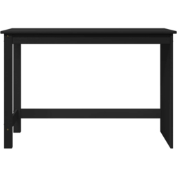 vidaXL Minimalist Compact Pine Wood Desk Black - Size: 75 x 112 x 50cm - Wilko - thumbnail 5