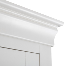Julian Bowen Clermont 2 Door Single Drawer Surf White Wardrobe - Size: 2 Door, Single Drawer - Wilko - thumbnail 6