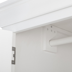 Julian Bowen Clermont 2 Door Single Drawer Surf White Wardrobe - Size: 2 Door, Single Drawer - Wilko - thumbnail 7