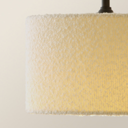 ValueLights Reni Cream Boucle Drum Shade 3 Drop Bar Black Diner LED Ceiling Light - Size: 123.5 x 98 x 25cm - Wilko - thumbnail 4