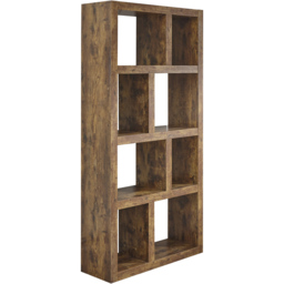 GFW Jakarta Multi Shelf Mango Yellow Tall Open Bookshelf - Size: 8 Shelf - Brown - Wilko - thumbnail 3