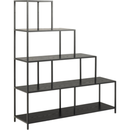 Florence Seaford 4 Shelf Black Bookcase - Furniture To Go - Wilko - thumbnail 3