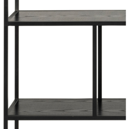 Florence Seaford 4 Shelf Black Bookcase - Furniture To Go - Wilko - thumbnail 7
