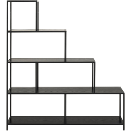 Florence Seaford 4 Shelf Black Bookcase - Furniture To Go - Wilko - thumbnail 4