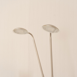 ValueLights Beata 2 Way Brushed Silver Dimmable LED Floor Lamp - Wilko - thumbnail 4