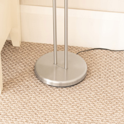 ValueLights Beata 2 Way Brushed Silver Dimmable LED Floor Lamp - Wilko - thumbnail 5
