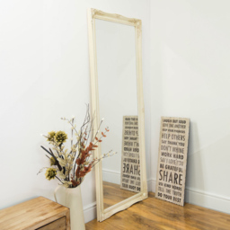 Hamilton Cream Shabby Chic Design Full Length Mirror 198 x 75cm - MirrorOutlet - Wilko - thumbnail 3