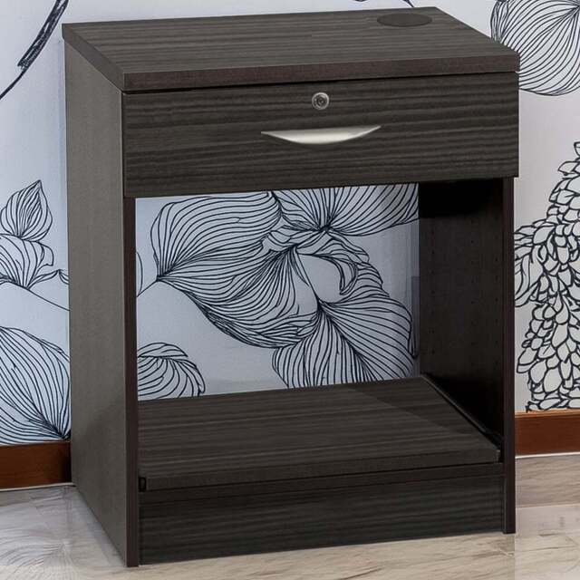 R White Cabinets Single Drawer Printer Desk Stand Black - Size: 72.8 x 60 x 54cm - Wilko - image 1