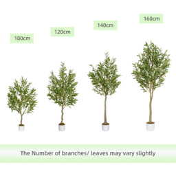 Olive Tree Indoor Artificial Plant 100cm - Size: 100 x 30 x 30cm - Green - MCC - Wilko - thumbnail 5