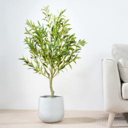 Olive Tree Indoor Artificial Plant 100cm - Size: 100 x 30 x 30cm - Green - MCC - Wilko - thumbnail 3