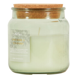 Lime, Basil and Mandarin Cork Candle - Multicolour - Wilko - thumbnail 3
