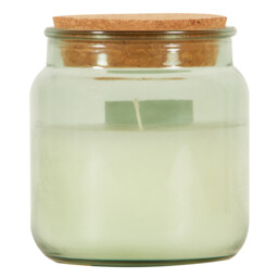 Lime, Basil and Mandarin Cork Candle - Multicolour - Wilko - thumbnail 4