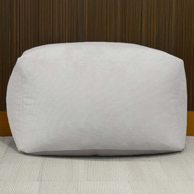 Kaikoo Silver Grey Cord Square Slab Bean Bag - Size: 20 x 40 x 40cm - Wilko - image 1