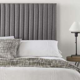 Aspire Furniture Catherine Lansfield Soho Double Grey Saxon Twill Headboard - Aspire Beds - Wilko - thumbnail 4