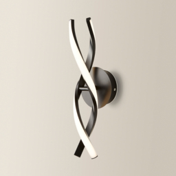 ValueLights Infinity Black Double Twist Integrated LED Wall Light - Size: 40 x 10.2 x 11cm - Wilko - thumbnail 6