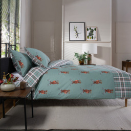 The Lyndon Company Highland Fell Double Green and Red Duvet Set - Wilko - thumbnail 3