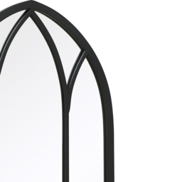 The Arcus Black Arched Wall Mirror 83 x 48cm - MirrorOutlet - Wilko - thumbnail 6
