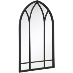 The Arcus Black Arched Wall Mirror 83 x 48cm - MirrorOutlet - Wilko - thumbnail 4