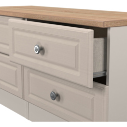 Crowndale Norfolk 4 Drawer Kashmir Ash and Bardolino Oak Bed Box Ready Assembled - Kashmir Ash & Bardolino Oak - Wilko - thumbnail 6