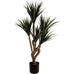 Botanik Tropical Yukka Artificial Tree in Pot 3ft - Size: 105 x 60 x 60cm - Green - Wilko - thumbnail 1
