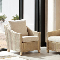 Desser Furniture Dijon 2 Seater Cotton Cream Suite - Wilko - thumbnail 7