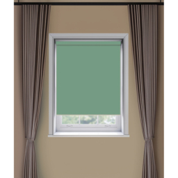 New Edge Blinds Thermal Blackout Roller Blind Basil 170cm - Size: W 170cm x D 170cm - Green - Wilko - thumbnail 4